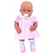 Lil’ Snugglers® 16-Inch Baby Doll in Pink Dress – Soft Cloth Body for Snuggling and Cuddles| Brown Eyes